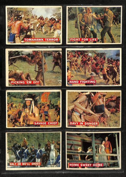 1956 Topps Davy Crockett Card Complete Orange Back Set (1-80) Tv Show 195880