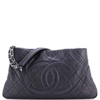 Chanel Timeless Cc Expandable Tote Quilted Caviar Medium