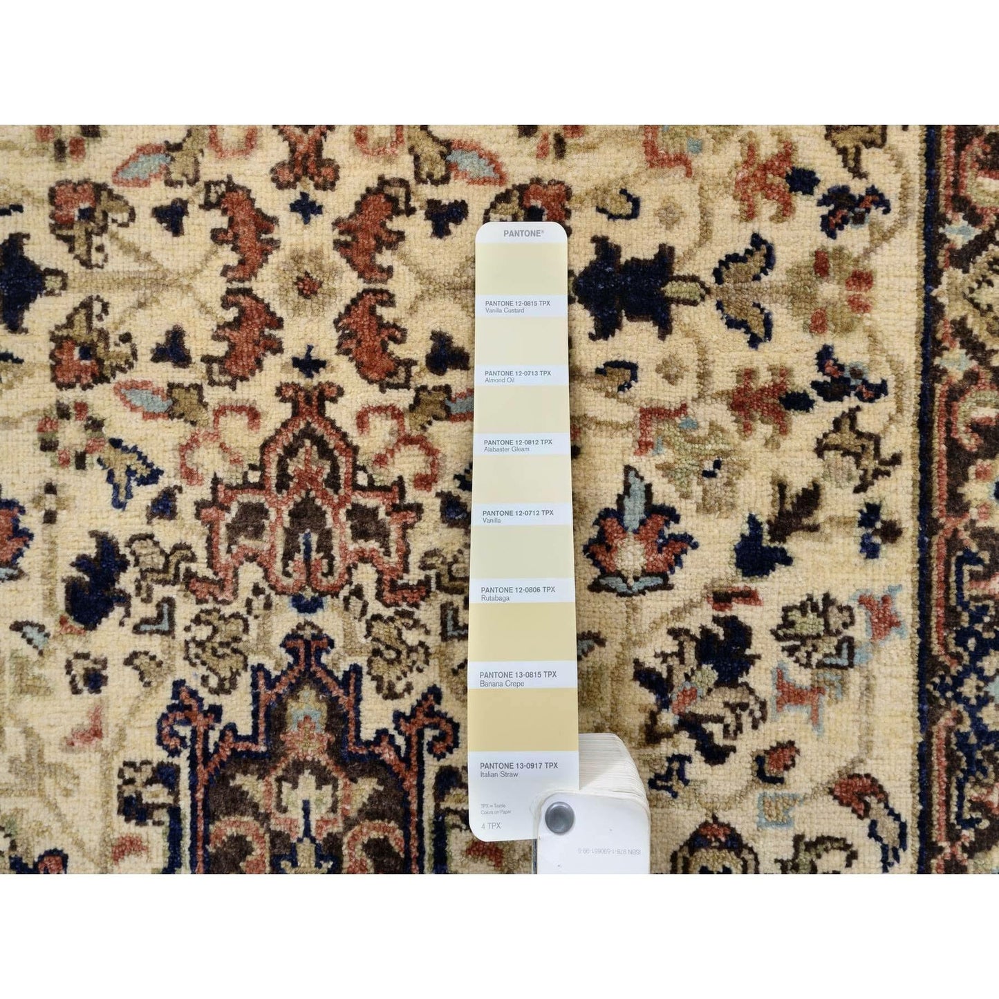 2'7"X10'3" Beige Antiqued Heris Re-Creation Wool Hand Knotted Runner Rug