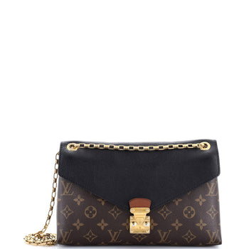 Louis Vuitton Pallas Chain Shoulder Bag Monogram Canvas And Calfskin
