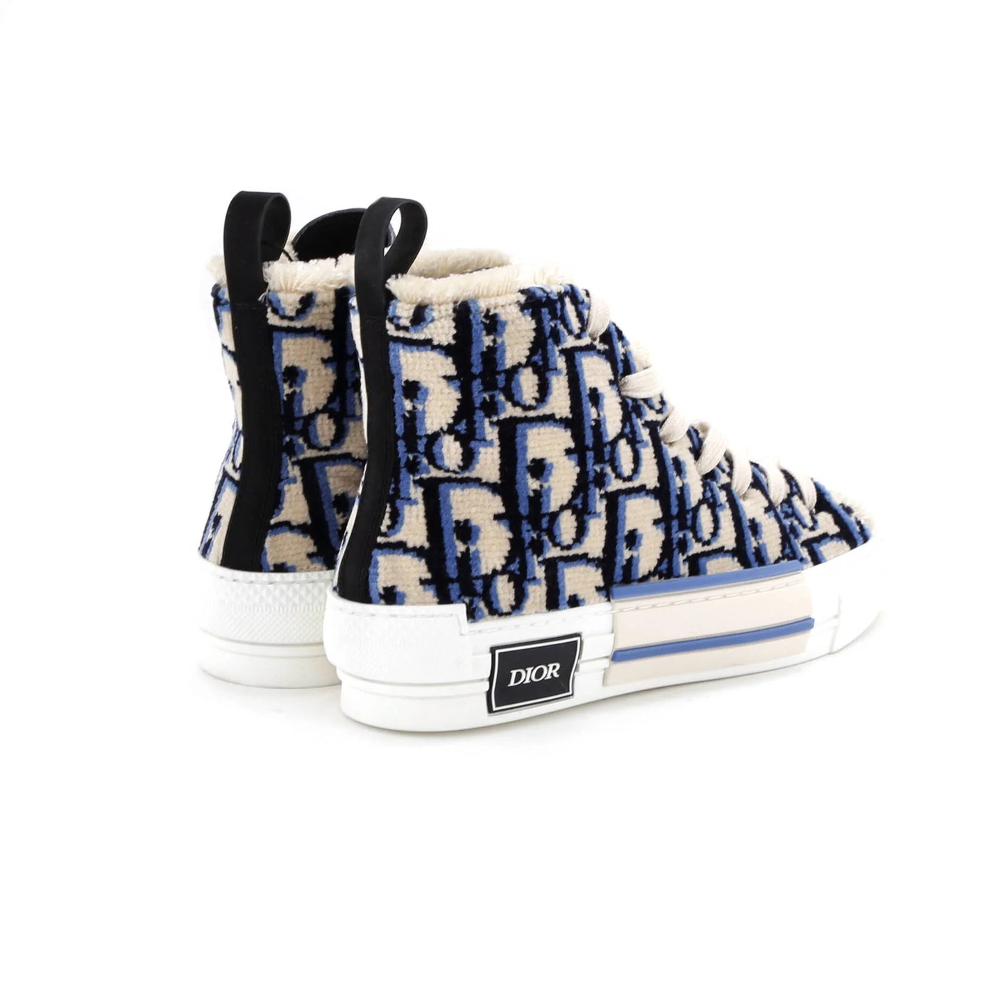 Christian Dior Men'S B23 High-Top Sneakers Oblique Tapestry