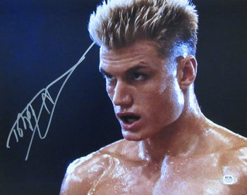 Dolph Lundgren Autographed 11X14 Photo 