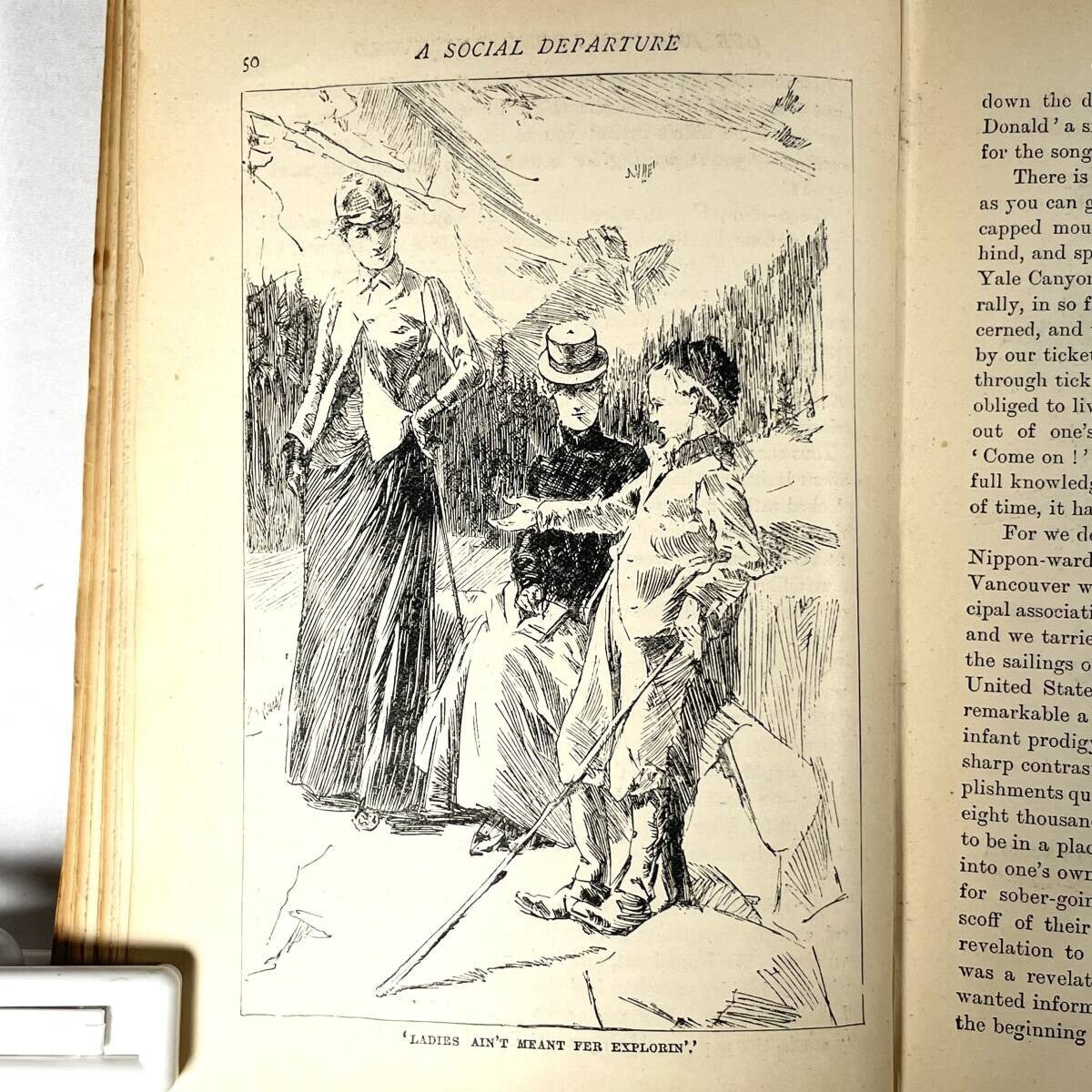 A Social Departure By Sara Jeannette Duncan, 1893, Illustrated By F.H. Townsend