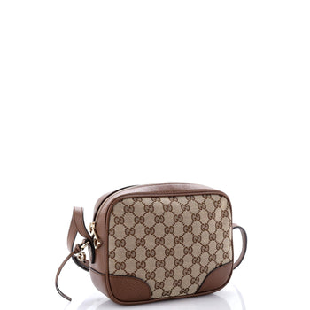 Gucci Bree Disco Crossbody Bag Gg Canvas With Leather Mini