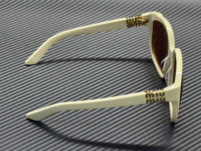 MIU MU A07S 21D901 White Milk Brown Women's 59 mm Sunglasses