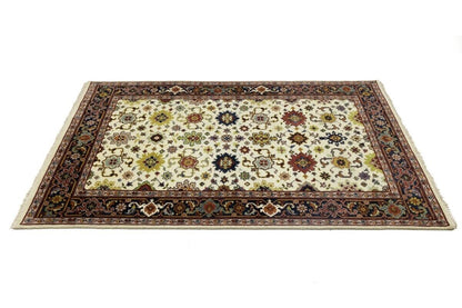 Handmade Floral Design Chobi Rug Wool Oriental