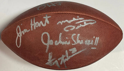 Troy Aikman Mike Ditka Autographed Official Wilson Nfl Football (Jsa)