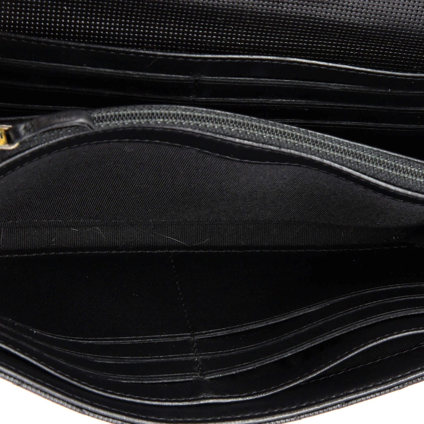 Chanel Cc Gusset Classic Flap Wallet Pixel Effect Quilted Calfskin Long