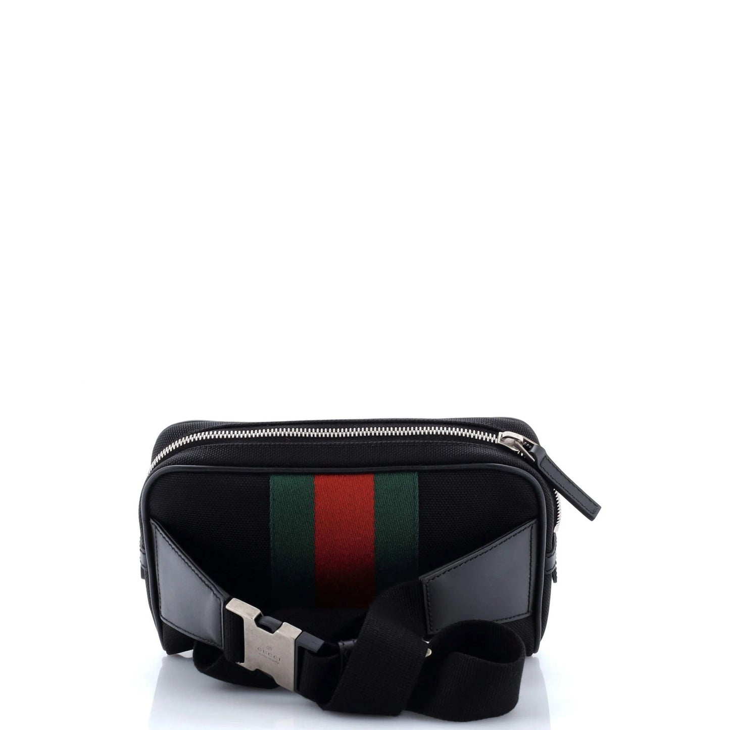 Gucci Web Zip Around Waist Bag Techno Canvas