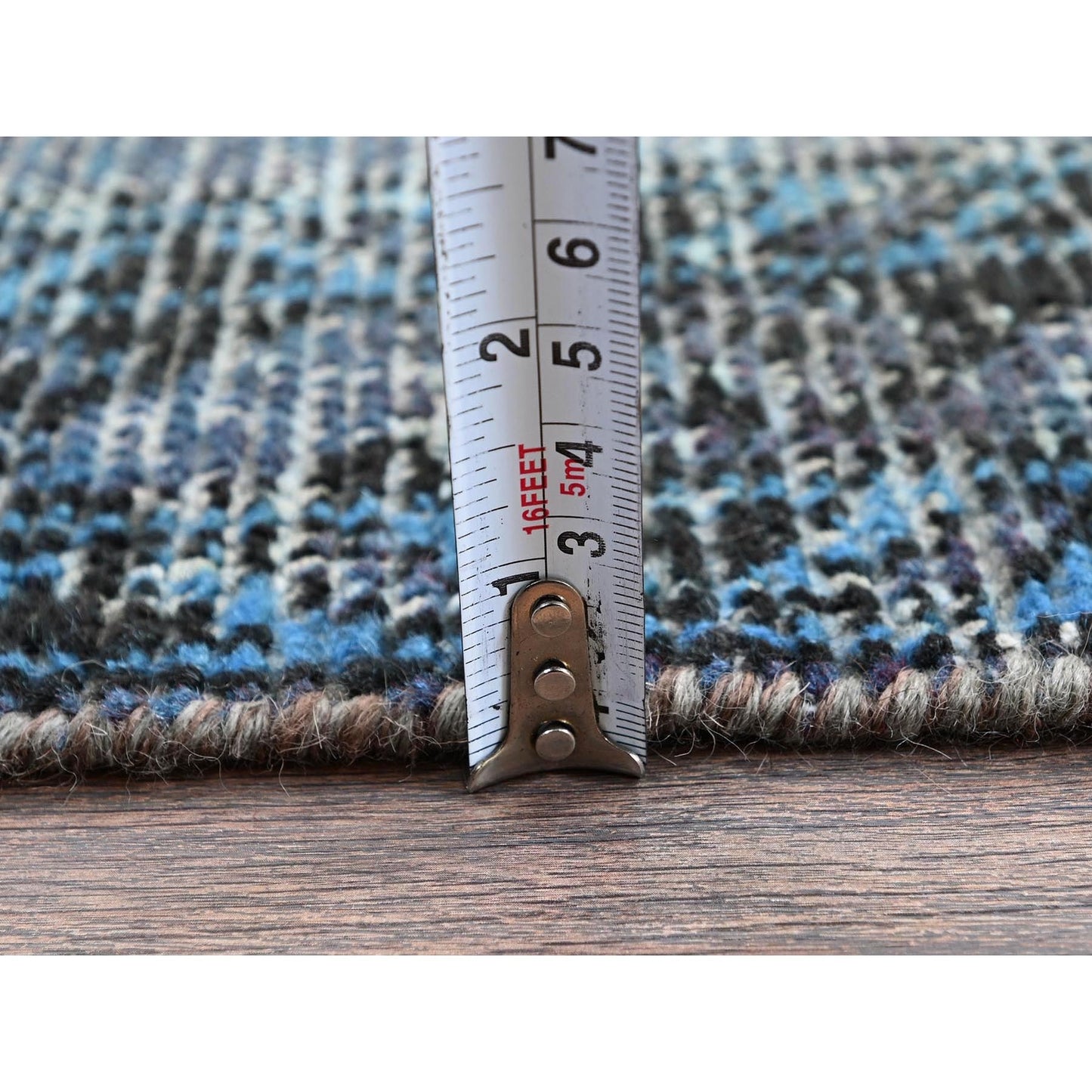 3'6"X5'9" Gray Ovedyed Vintage Zoroastrian Worn Down Hand Knotted Wool Rug