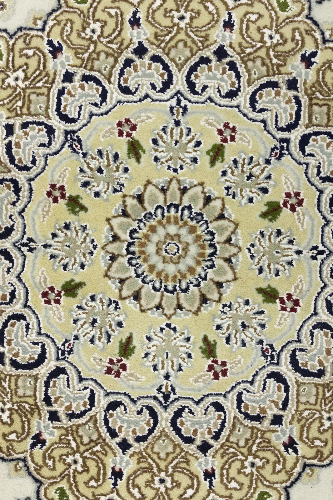 Indo-Nain 8X10 ft Classic Floral Oriental Rug for Living Room Decor