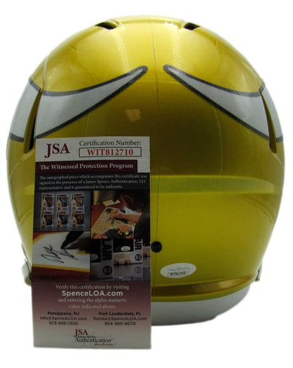 Randall Cunningham Vikings Signed/Insc Full Size Flash Replica Helmet Jsa 163800