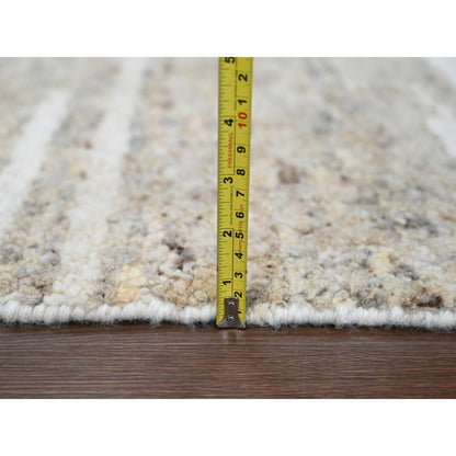 10'2"X13'9"Earth Tone Colors Natural Wool Hand Knotted Oriental Rug