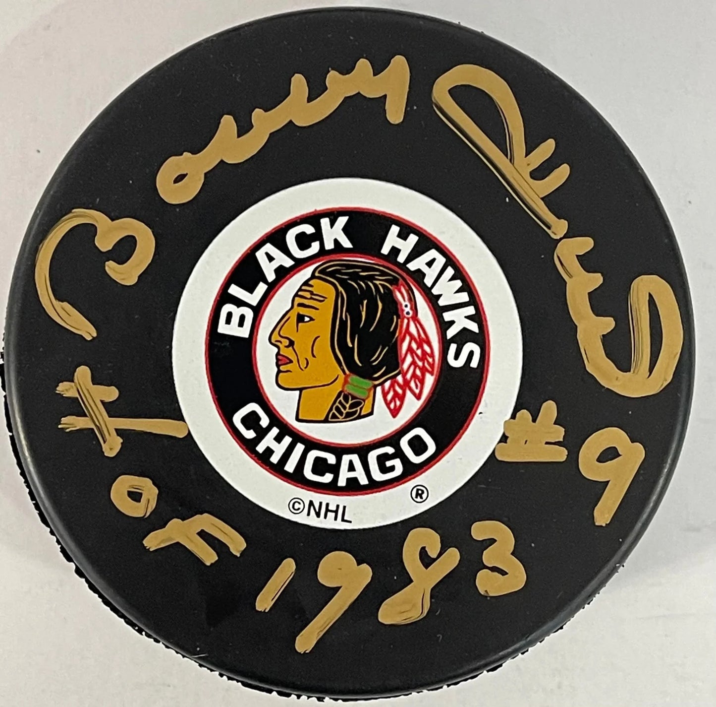 Bobby Hull Autographed Official Chicago Blackhawks Puck