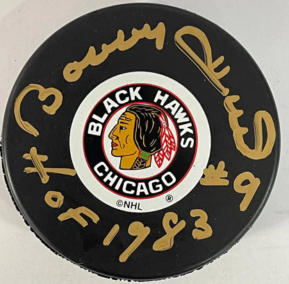 Bobby Hull Autographed Official Chicago Blackhawks Puck