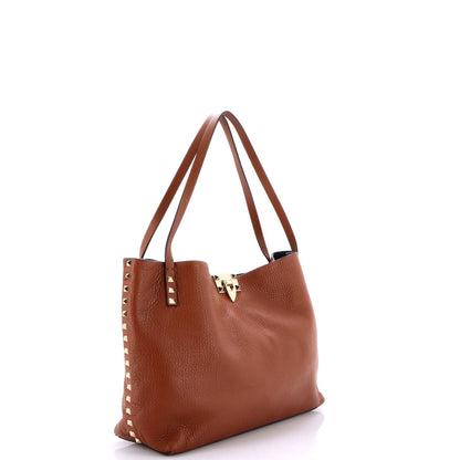 Valentino Garavani Rockstud Convertible Flip Lock Tote Leather Medium