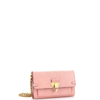 Leather Louis Vuitton Vavin Chain Wallet Monogram Empreinte