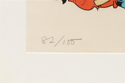Al Capp "Lil Abner" Ed100 Comic Art Print Signed In  Pencil Framed