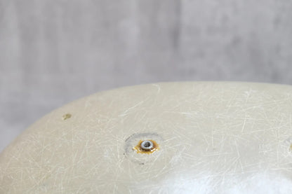 only CHARLES & RAY EAMES HERMAN MILLER FIBERGLASS ARMSHELL CHAIR CHECKER seat