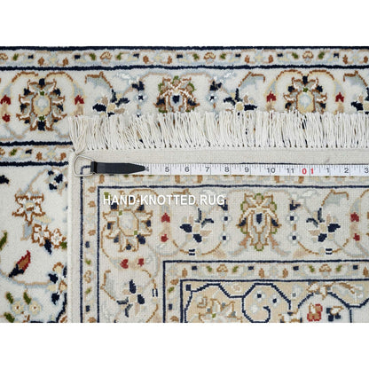 2'9"X26'2" Ivory 250 Kpsi Wool Hand Knotted Nain Xl Runner Rug