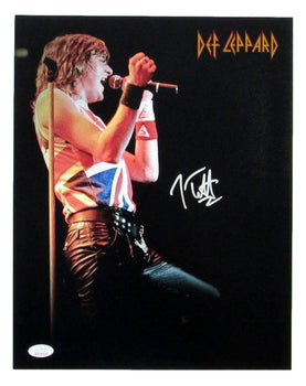 Joe Elliott Autographed 11X14 Photo Def Leppard