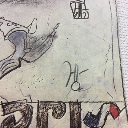 Horst Janssen Signed Poster "Magnolia" Berggruen Paris A2 66X44Cm German Artist