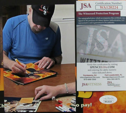 Chuck Norris Autographed Laser Disk "Hell Bound" Movie Jsa