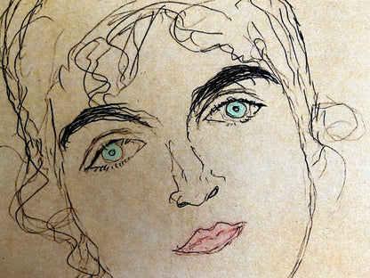 Gustav Klimt Lithograph Numbered By Hand Signed Op - Egon Schiele Edvard Munch