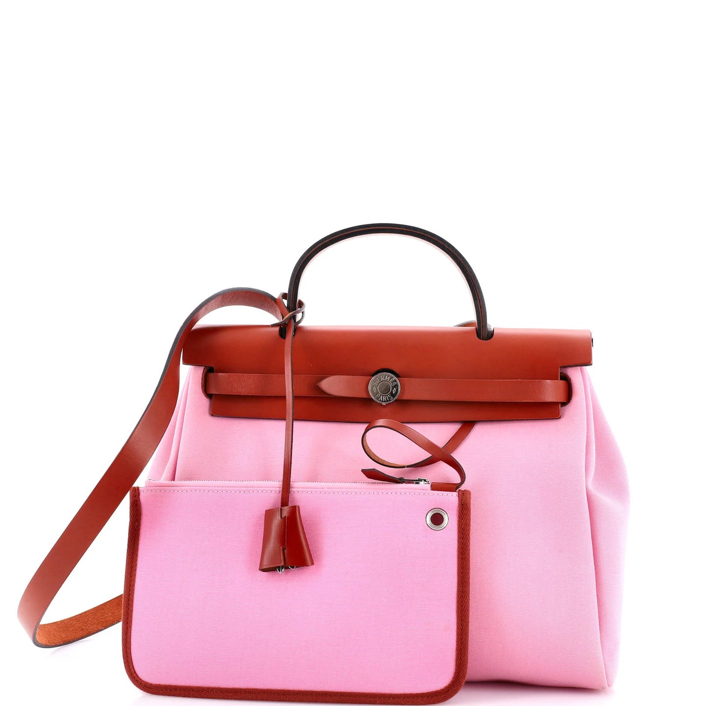 Hermes Herbag Zip Leather And Toile 31