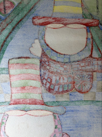 Right to Dream in Modern Woodblock Print by Friedensreich Hundertwasser