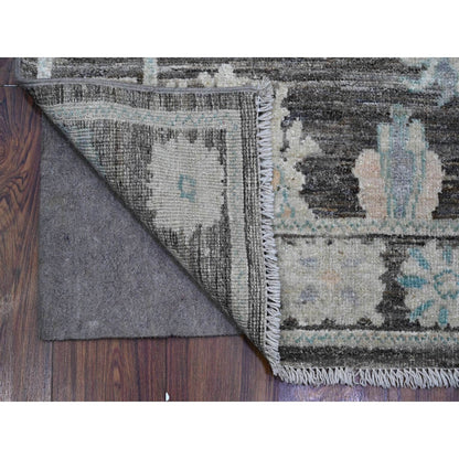3'X15'7" Chameleon Gray Angora Oushak Oversized Runner Oriental Rug