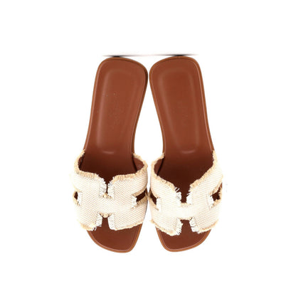Hermes Women'S Oran Sandals Canvas