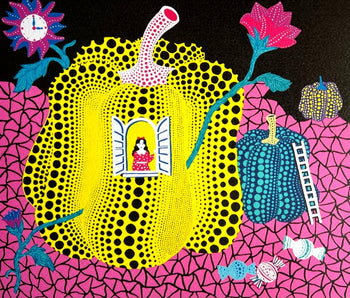 Yayoi Kusama Lithograph Mori Art Museum Coa