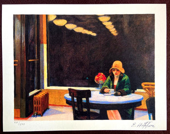 Edward Hopper Lithograph Certified Coa Signature And Stamp (Wayne Thiebaud)