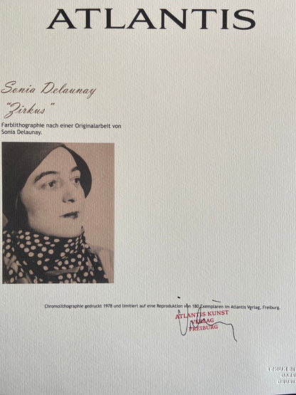 Sonia Delaunay Lithograph Coa Signed Op Numbered