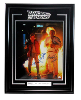 Michael J Fox/Christopher Lloyd Dual-Signed 16X20