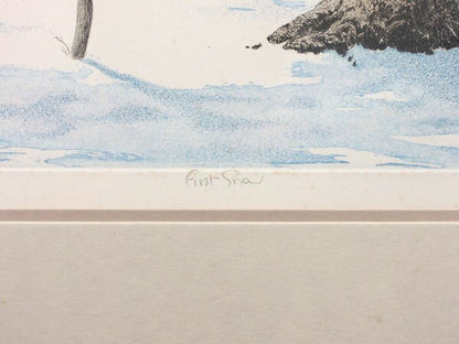 Carol Collette "First Snow" Original Etching