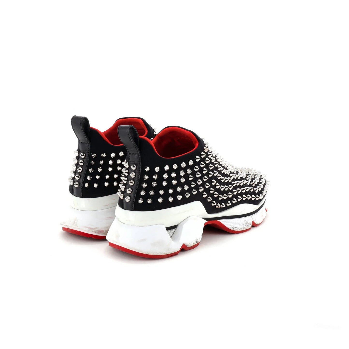 Christian Louboutin Women'S Spike Sock Sneakers Spiked Neoprene