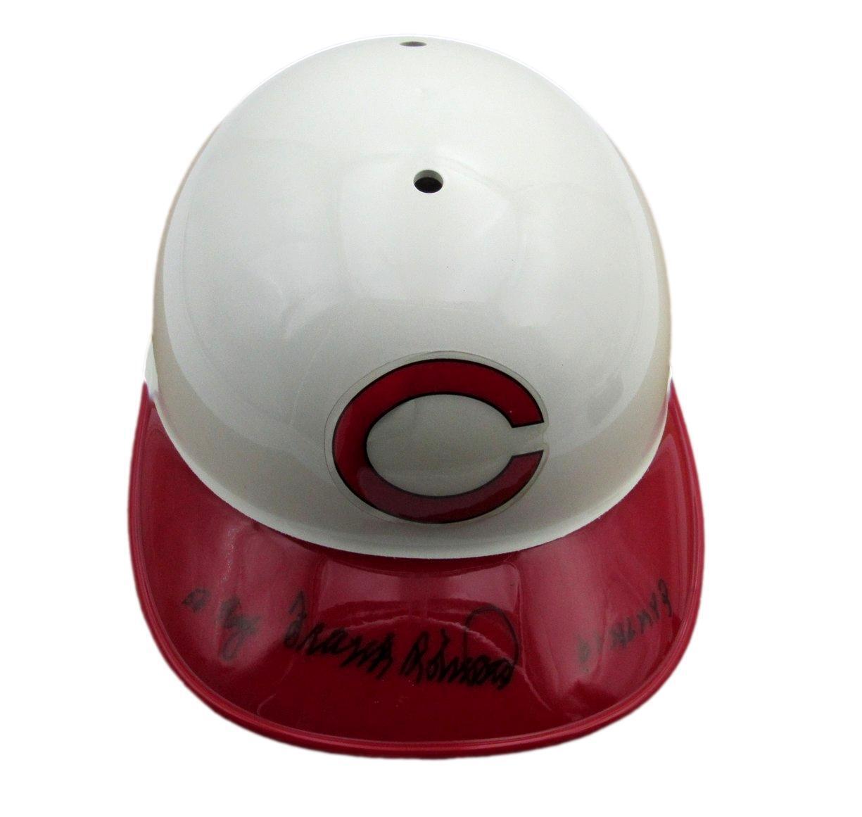Frank Robinson Hof Signed/Insc Mlb Batting Helmet
