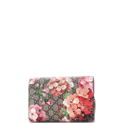 Gucci Dionysus Chain Wallet Blooms Print Gg Coated Canvas Small