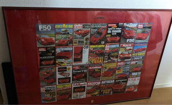 Rare Ferrari F50 Oversized Poster Custom-Made Framed Not For Sale Motor Magazine