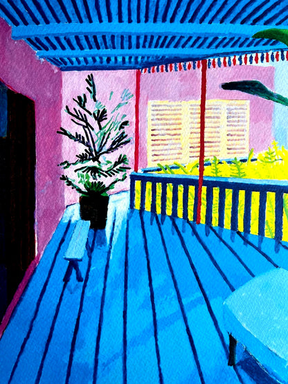 David Hockney Lithograph Coa Signed Op Limited Edition 180