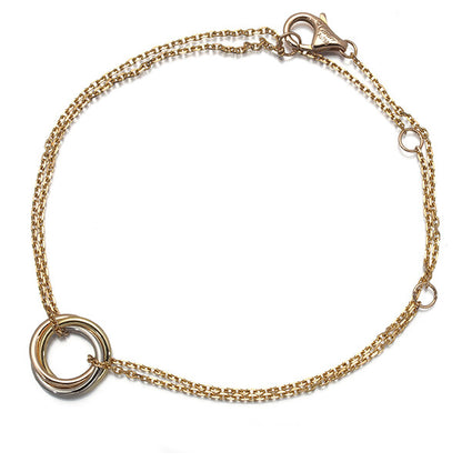 Cartier Bracelet Trinity 3Color 18K 750 Yellow White Rose Gold