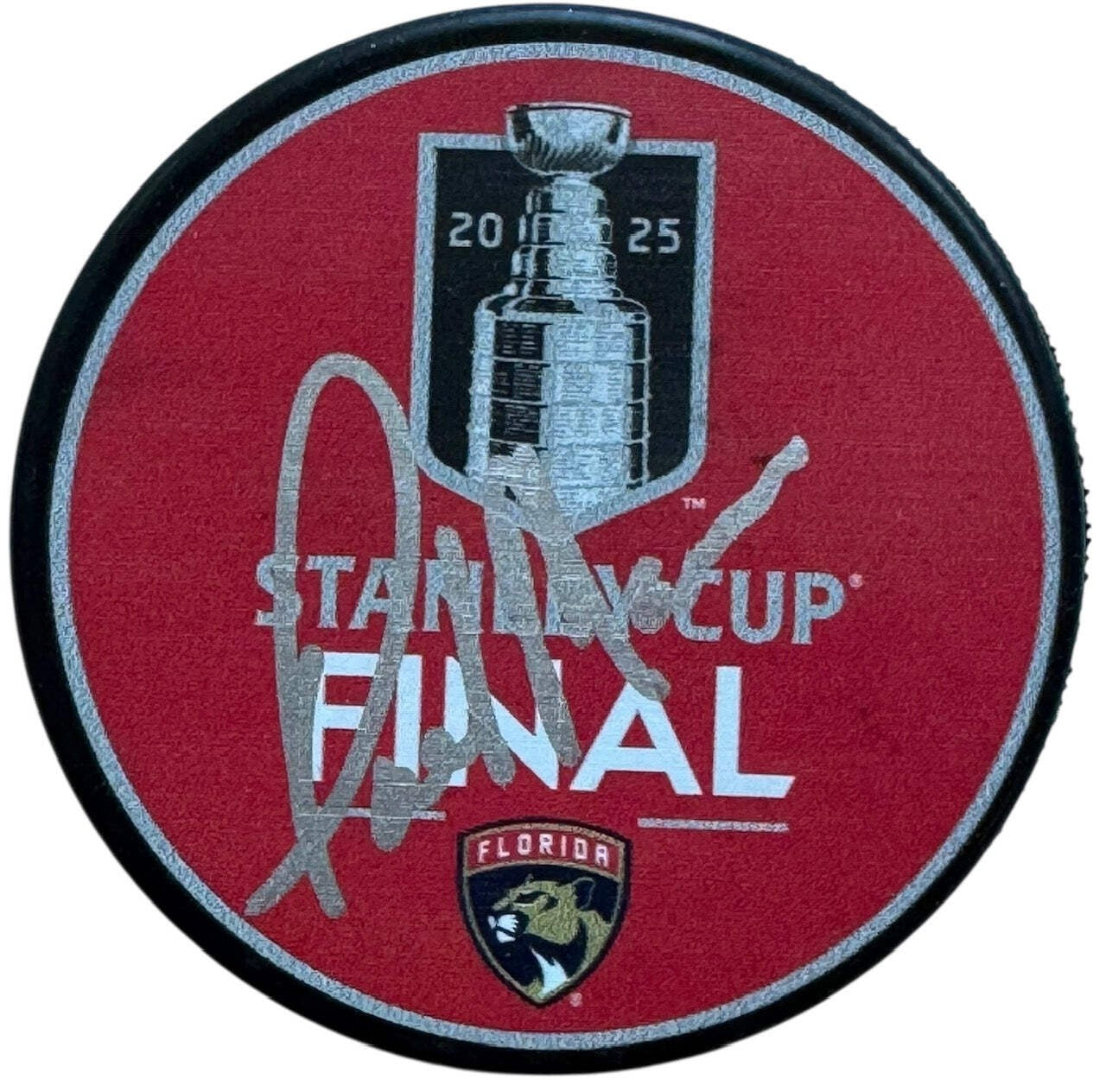Paul Maurice Autographed Panthers 2025 Stanley Cup Final Official Puck (Beckett)