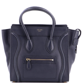 Celine Luggage Bag Grainy Leather Mini