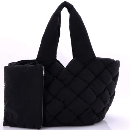 Bottega Veneta Cassette Paper Tote Intrecciato Nylon