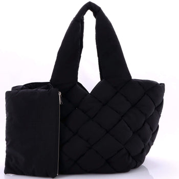 Bottega Veneta Cassette Paper Tote Intrecciato Nylon