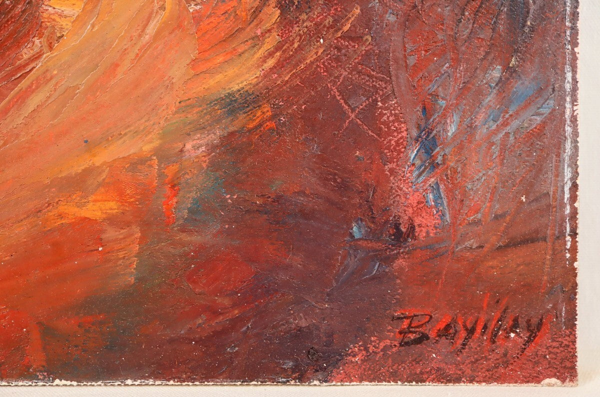 Garth Bayley Original Oil Painting The Gaze South African/British Artist Signed