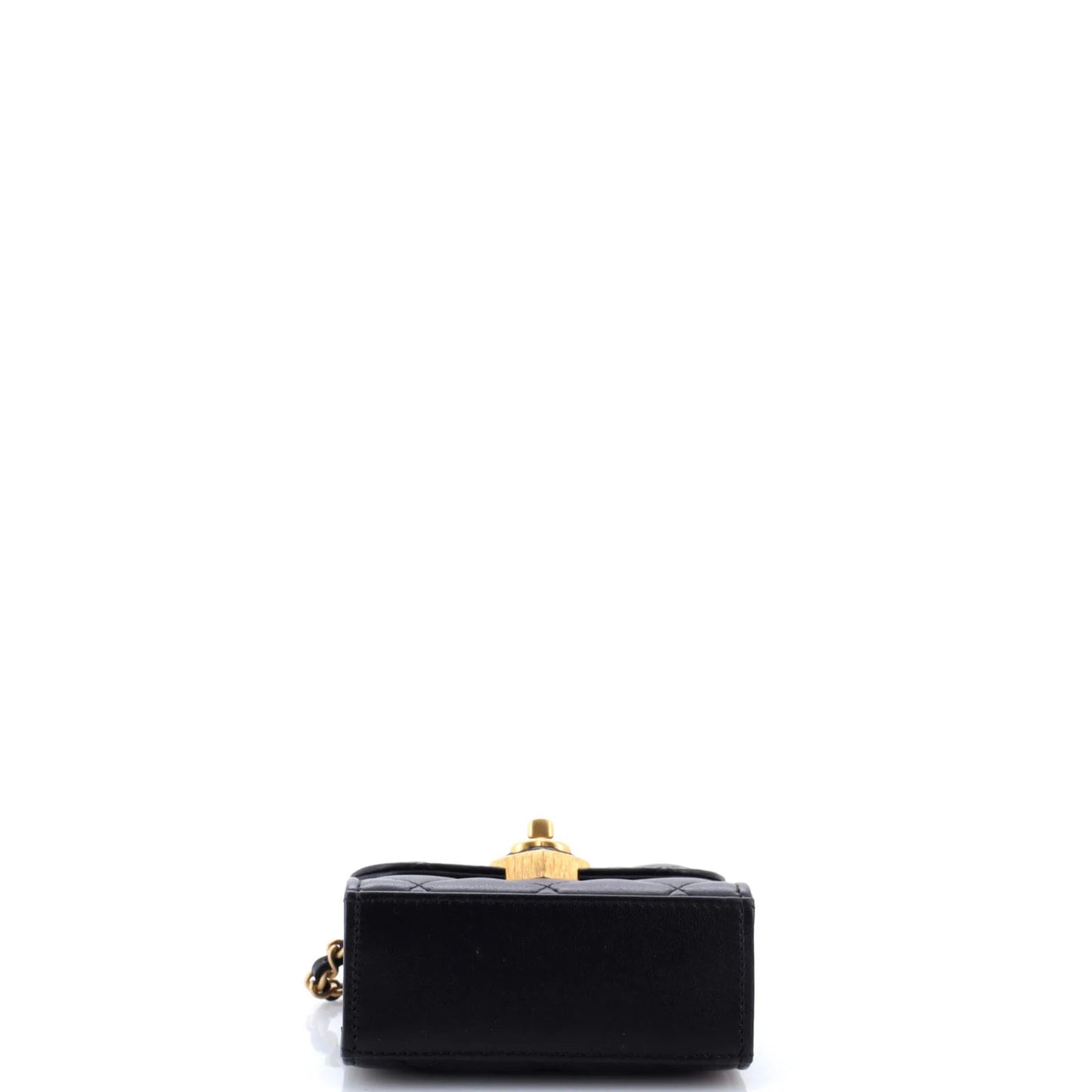 Chanel Coco Love Cc Heart Clutch With Chain Quilted Lambskin Mini