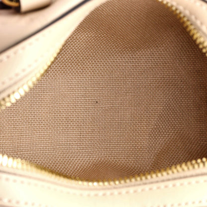 Gucci Convertible Top Handle Bag Jumbo Gg Embossed Leather Mini